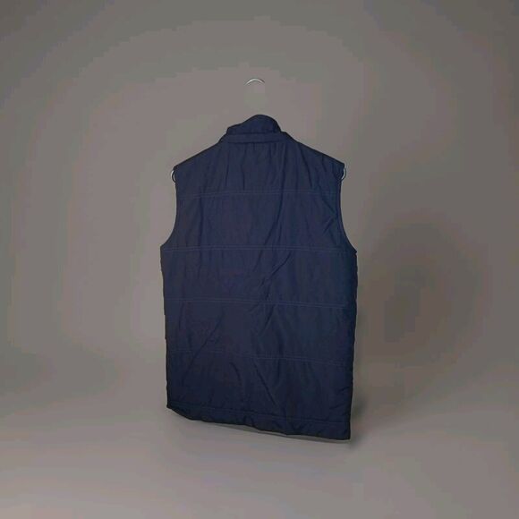 Levi's Vest Mens Size Medium 38×27 Black Lined 100% Nylon Buttoned Zipper 2011 - Picture 2 of 15